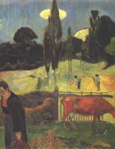 The Red Cow by Paul Gauguin